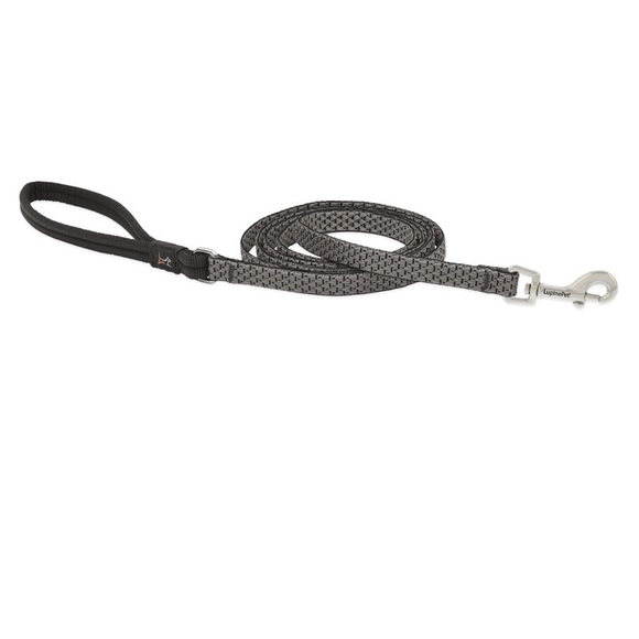 LupinePet dog leash - 1/2” wide, 6 foot long lead in granite color. - Picture 1 of 6